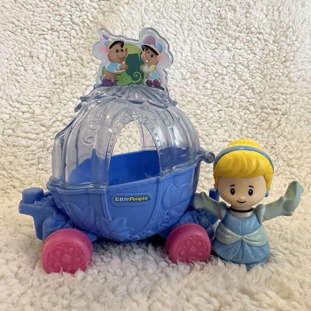 Fisher Price Little People Cinderella Carriage Parade Float Doll Figure Play Set